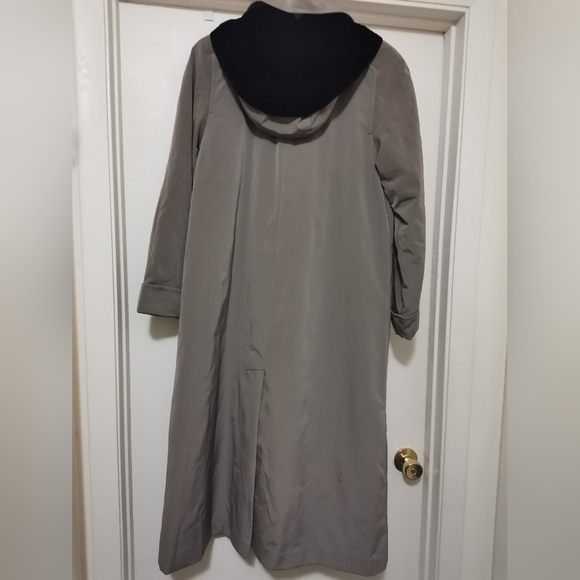 Vintage Fleet Street Olive Green Overcoat Trench Coat Long Jacket, - Picture 2 of 4